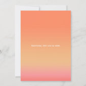 トロピカルヒートサマーカラーパーティーイベント招待状 招待状 (裏面)