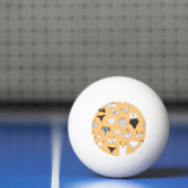 トロピカルビキニ：手描き夏のパターン 卓球ボール (ネット)