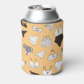 トロピカルビキニ:手描き夏のパターン 缶クーラー (缶裏面)