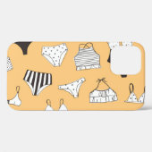 トロピカルビキニ：手描き夏のパターン Case-Mate iPhoneケース (裏面 (横))