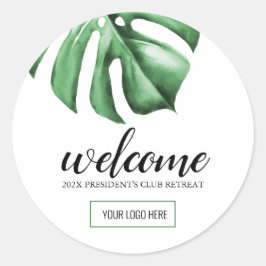 トロピカルビジネスのためのギフトバッグ好意ラベル ラウンドシール