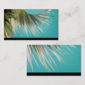トロピカルビジネスカードテンプレートパームツリーアート 名刺 (正面/裏面)