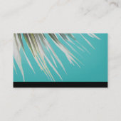 トロピカルビジネスカードテンプレートパームツリーアート 名刺 (裏面)