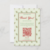 トロピカルビジネスQRコード付き注文カード サンキューカード (正面)