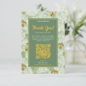 トロピカルビジネスQRコード付き注文カード サンキューカード (スタンド正面)