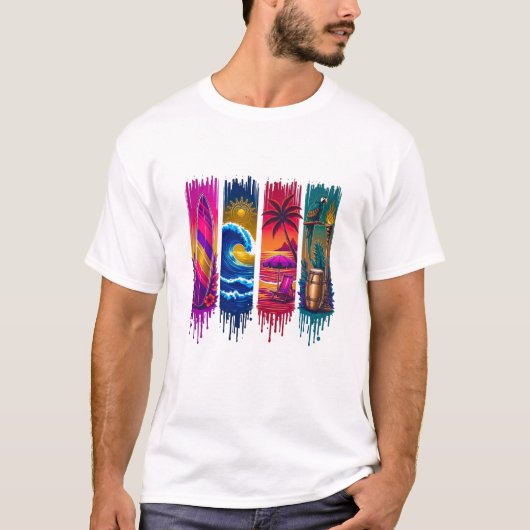 トロピカルビブランス 🌴☀️ | メンズTシャツ Tシャツ (正面)