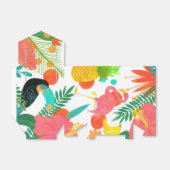 トロピカルビブ葉スフローラサマールアウ（ハワイ式宴会）パーティー フェイバーボックス (折り畳みなし)