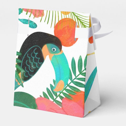 トロピカルビブ葉スフローラサマールアウ（ハワイ式宴会）パーティー フェイバーボックス (裏面サイド)