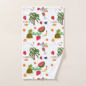 トロピカルビベスタオオルセット バスタオルセット (ハンドタオル)