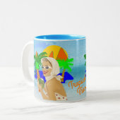 トロピカルビベスレディ ツートーンマグカップ (正面左)