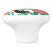 トロピカルビベス葉フローラサマーシック セラミックノブ (側面)