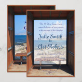 トロピカルビューウェディング 招待状 (正面/裏面)