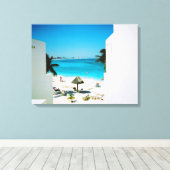 トロピカルビューキャンバス印刷 キャンバスプリント (インサイチュ (ウッドフロア))