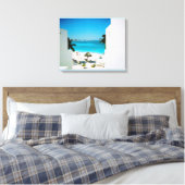 トロピカルビューキャンバス印刷 キャンバスプリント (インサイチュ (寝室))