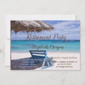 トロピカルビーチでの椅子引退パーティー 招待状 (正面)