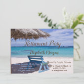 トロピカルビーチでの椅子引退パーティー 招待状 (スタンド正面)