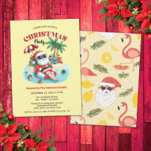 トロピカルビーチとサンタのクリスマスパーティー