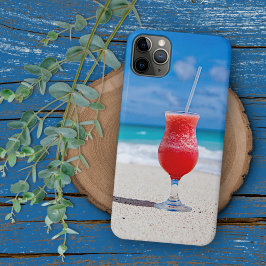 トロピカルビーチのサマー・レッド・ストロベリー・マルガリータ iPhone 11 PRO MAXケース