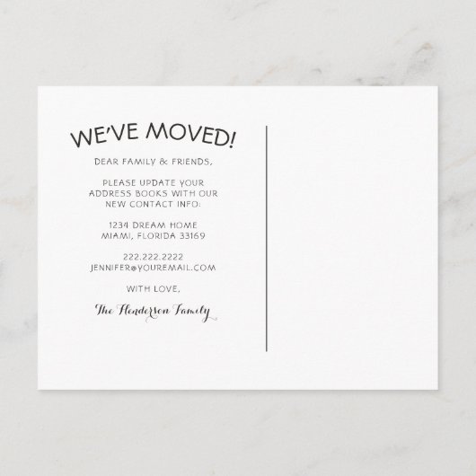 トロピカルビーチの新しいアドレス移行発表 案内ポストカード (裏面)