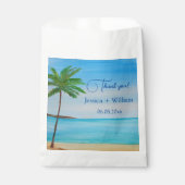 トロピカルビーチの目的地の結婚式 フェイバーバッグ (正面)