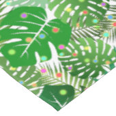 トロピカルビーチの葉クリスマスライトホリデー テーブルクロス (アングル)