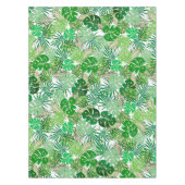 トロピカルビーチの葉クリスマスライトホリデー テーブルクロス (正面)