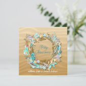 トロピカルビーチの貝殻、ヒトデ、サンドドル シーズンカード (スタンド正面)