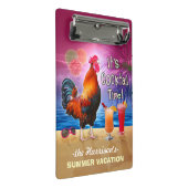 トロピカルビーチまたはクルーズバケーション |ロッおもしろいスター ミニクリップボード (アングル)