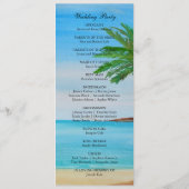 トロピカルビーチアイランドデスティネーションウェディング プログラム (裏面)