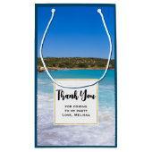 トロピカルビーチアイランドパラダイスパーティーサンキュー スモールペーパーバッグ (裏面)