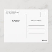 トロピカルビーチアイランドパラダイス誕生日招待状 ポストカード (裏面)