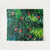 トロピカルビーチアイランドフラワームラル | 壁 タペストリー (正面(横))