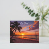 トロピカルビーチアットサンセットニューアドレス 案内ポストカード (スタンド正面)