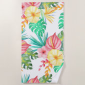 トロピカルビーチアートワーク ビーチタオル (正面)