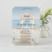 トロピカルビーチアーバーブライダルシャワー 招待状 (スタンド正面)