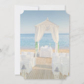 トロピカルビーチアーバーブライダルシャワー 招待状 (裏面)