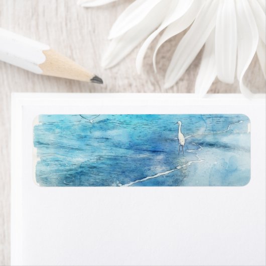 トロピカルビーチインティール（緑がかった色）アクアターコイズブルー ラベル (インサイチュ)