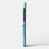 トロピカルビーチインティール(緑がかった色)アクアターコイズブルー Case-Mate iPhoneケース (裏面 / 左)