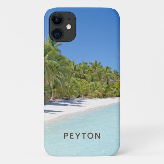 トロピカルビーチウィスパームケースメイトiPhoneケース Case-Mate iPhoneケース (裏面)