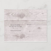 トロピカルビーチウィンドウホワイトウッド日付を保存 案内ポストカード (裏面)