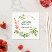 トロピカルビーチウィークエンドバチェロレッテカクテル スタンダードカクテルナプキン (インサイチュ)