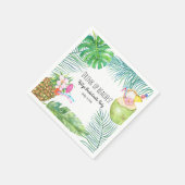 トロピカルビーチウィークエンドバチェロレッテカクテル スタンダードカクテルナプキン (角)