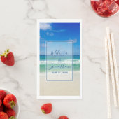 トロピカルビーチウェディングの海の波 (インサイチュ)