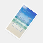 トロピカルビーチウェディングの海の波 (コーナー)