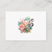 トロピカルビーチウェディングの詳細 エンクロージャーカード (裏面)