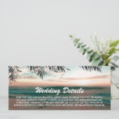 トロピカルビーチウェディングの詳細 招待状 (スタンド正面)