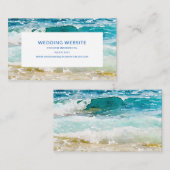トロピカルビーチウェディングウェブサイト エンクロージャーカード (正面/裏面)