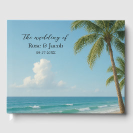 トロピカルビーチウェディングゲストブック ゲストブック