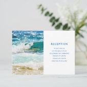 トロピカルビーチウェディングレセプション エンクロージャーカード (スタンド正面)