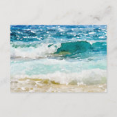 トロピカルビーチウェディングレセプション エンクロージャーカード (裏面)